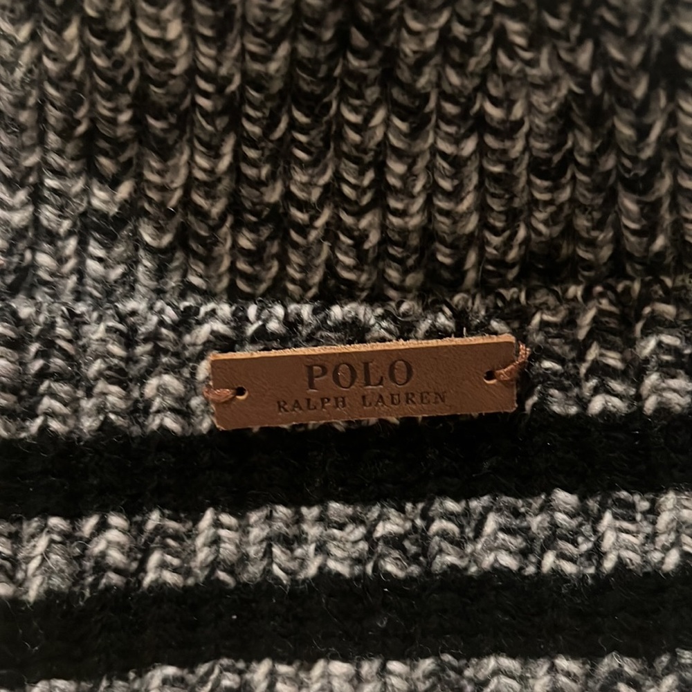 Polo Ralph Lauren Lambswool Blend Heather Full Fashion Rib Knit Winter Hat - Picture 5 of 9